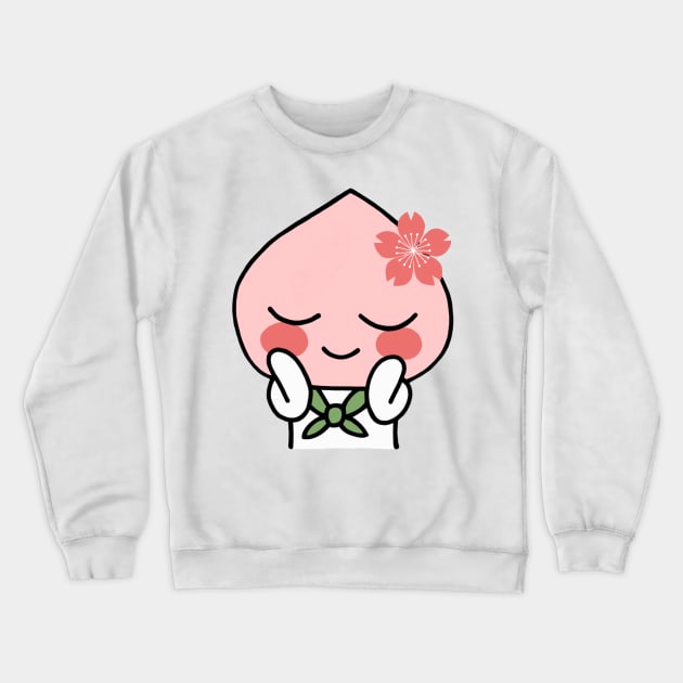 Sakura Apeach - Kakao Friends Apeach Crewneck Sweatshirt by smileyfriend